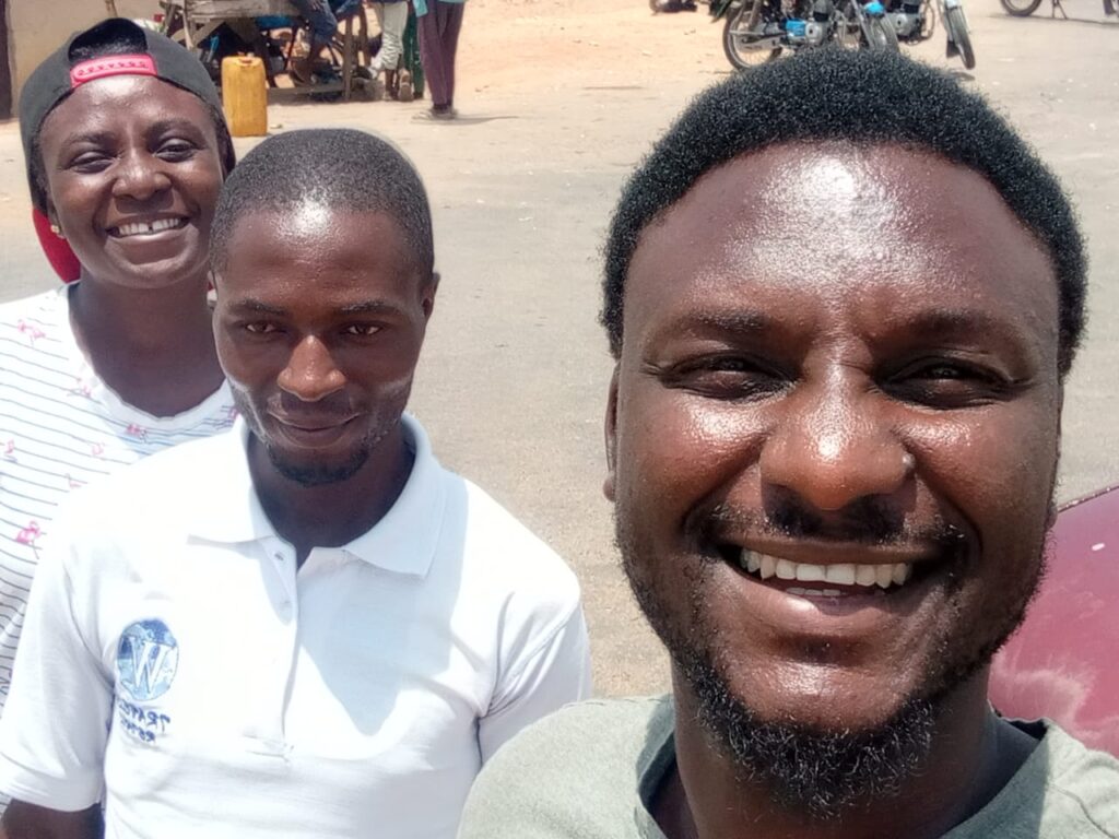 Missionary Emmanual Gammaniel, Serafina and Joshua on their visit to Agantaram